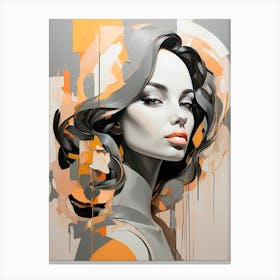 Girl, Abstraction Canvas Print