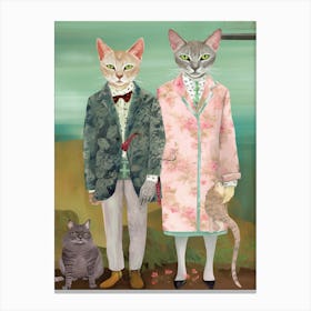 Gucci Fashionista Cats 13 Canvas Print