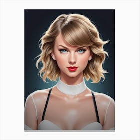 talyor swift portrait Canvas Print