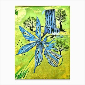Blue Dragonfly Canvas Print
