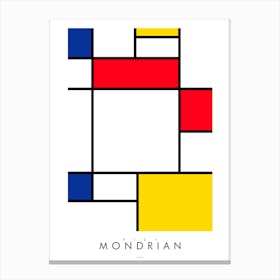 Mondrian Style P Canvas Print