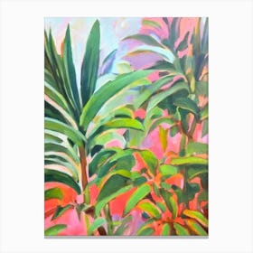 Burle Marx Philodendron 2 Impressionist Painting Plant Canvas Print