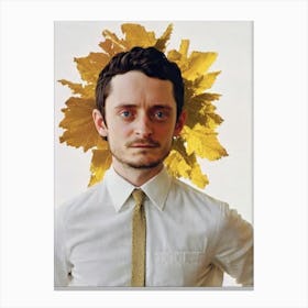 Elijah Wood Retro Collage Movies Canvas Print