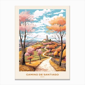 Camino De Santiago Spain 1 Hike Poster Canvas Print