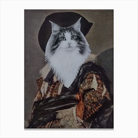 Living Room Wall Art, Puss In Boots, Hat Canvas Print