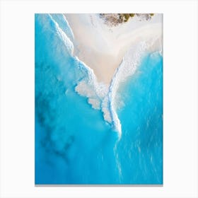 Aerial View Of A Beach 12 Canvas Print