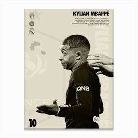 Kylian Mbappe 4 Canvas Print