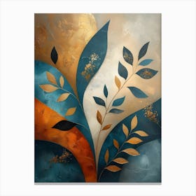 Abstract Leaves Canvas Print 5 Canvas Print