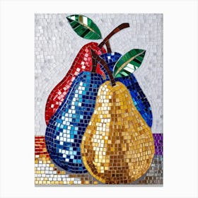 Pear Mosaic Canvas Print