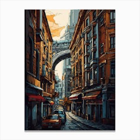 Street Painting 3 Canvas Print