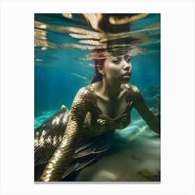 Mermaid -Reimagined 41 Canvas Print