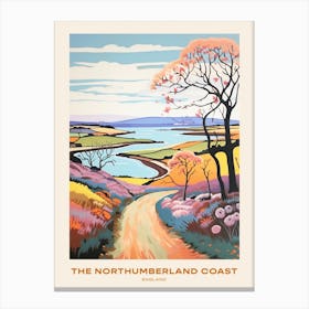 The Northumberland Coast England 2 Hike Poster Canvas Print