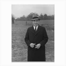 Untitled Photo, Possibly Related To Walter A, Simon, Community Manager, Jersey Homesteads, New Jersey Canvas Print