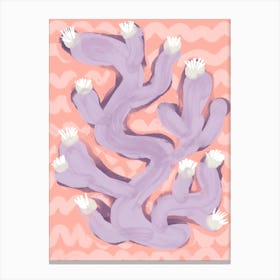 Purple Coral Canvas Print