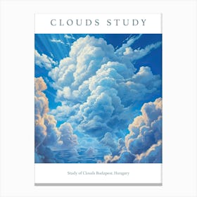Study Of Clouds Budapest, Hungary 2 Canvas Print