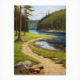 Road To The Lake Canvas Print