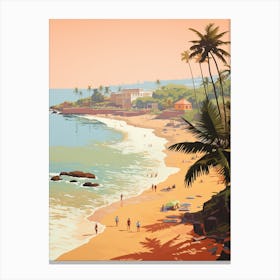 Anjuna Beach Goa India Golden Tones 4 Canvas Print
