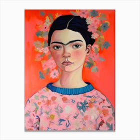 Young Frida Canvas Print