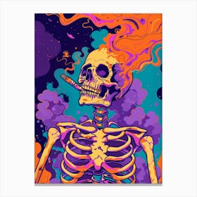 Psychedelic Skeleton 6 Canvas Print