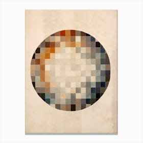 Abstract Mozaic Circle. Vintage Canvas Print