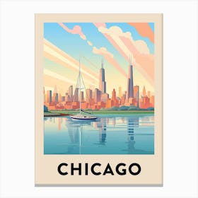 Chicago Travel Poster 3 Canvas Print