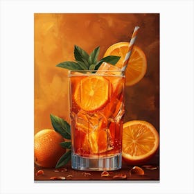 Orange Drink 15 Canvas Print