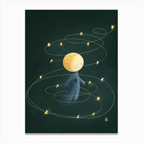 The power of Fool Moon Canvas Print