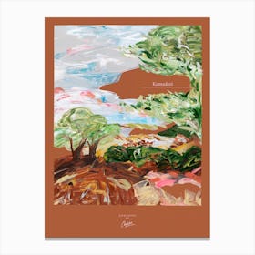 Komadori Abstract Landscape Japandi Canvas Print