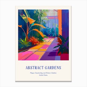 Colourful Gardens Phipps Conservatory And Botanic Gardens Usa 3 Blue Poster Canvas Print