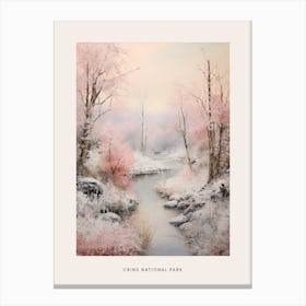 Dreamy Winter National Park Poster  Crins National Park France 3 Canvas Print