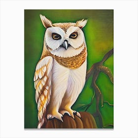 Owl Painting Canvas Print