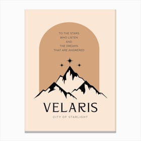 Velaris ACOTAR Canvas Print