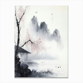 Chinese Landscape Painting Canvas Print