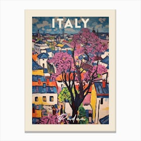 Padua Italy 1 Fauvist Painting Travel Poster Canvas Print