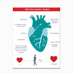 Heart Shaped Symbol Entwined With Imagery Of Medical Care And Lifestyle Changes Depicting The Holis Canvas Print