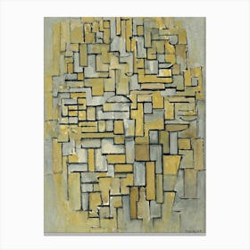 Composition In Brown And Gray (1913), Piet Mondrian Canvas Print
