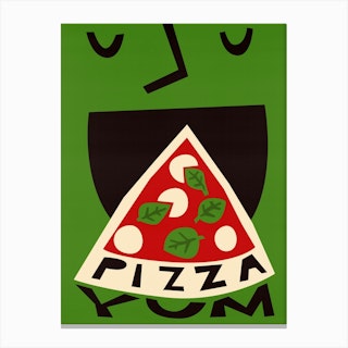 Yum Pizza Canvas Print