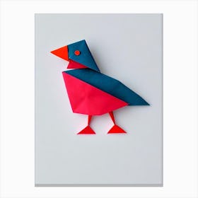 Goose 2 Origami Bird Canvas Print