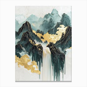 Makalu Gold Mist Mystic Layers Canvas Print