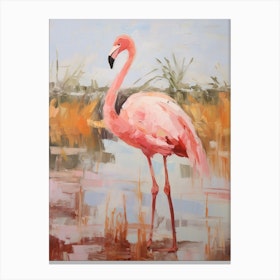 Bird Painting Flamingo 1 Canvas Print