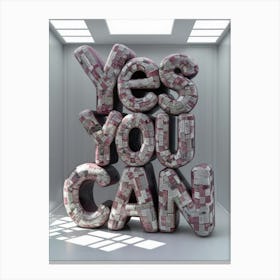 Yes You Can 2 Canvas Print