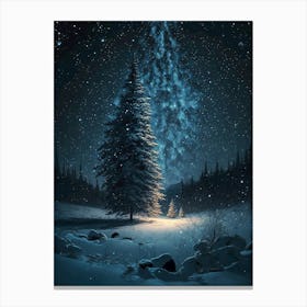 Snowy Night Canvas Print