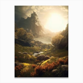 Mountain Scene Canvas Print