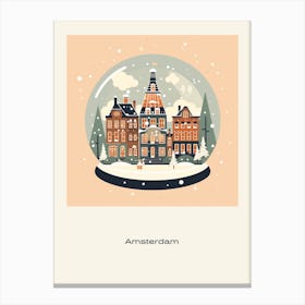 Amsterdam Netherlands 4 Snowglobe Poster Canvas Print