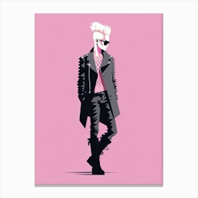 Modern Pink Punk Movement Canvas Print