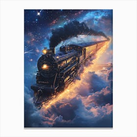 Train In The Sky 7 Canvas Print