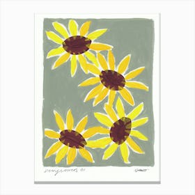 Sunflowers Flowers Canvas Print