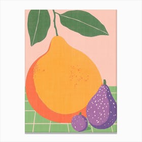 Figs And Oranges Canvas Print