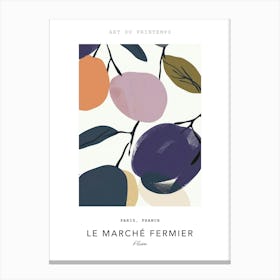 Plum Le Marche Fermier Poster 3 Canvas Print