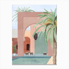 Moroccan Pool Canvas Print
